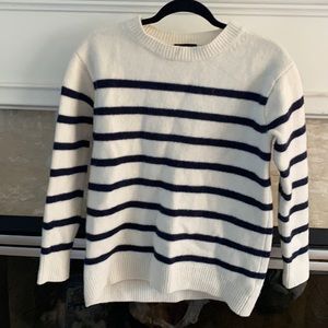 J Crew Striped Merino Wool Sweater